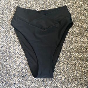 Aerie crossover high cut bikini bottoms